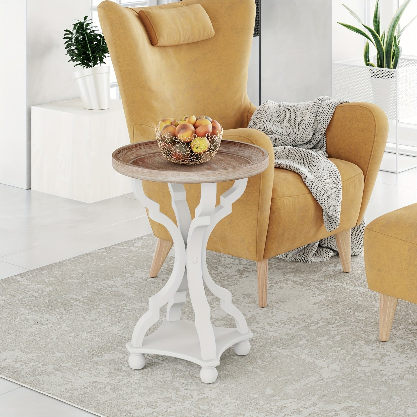 Farmhouse Cottage Accent Table