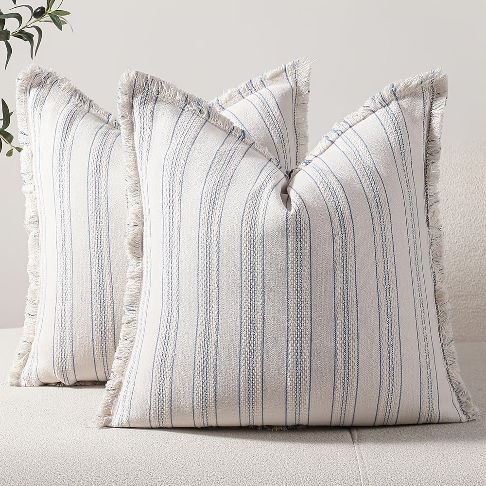 Coastal Living Linen Throw Pillow covers set of 2 - solid wood furniture by Chic Woods