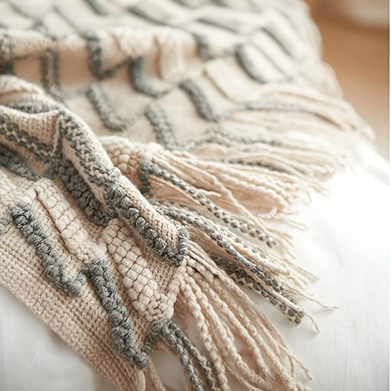Vintage Jacquard Throw Blanket