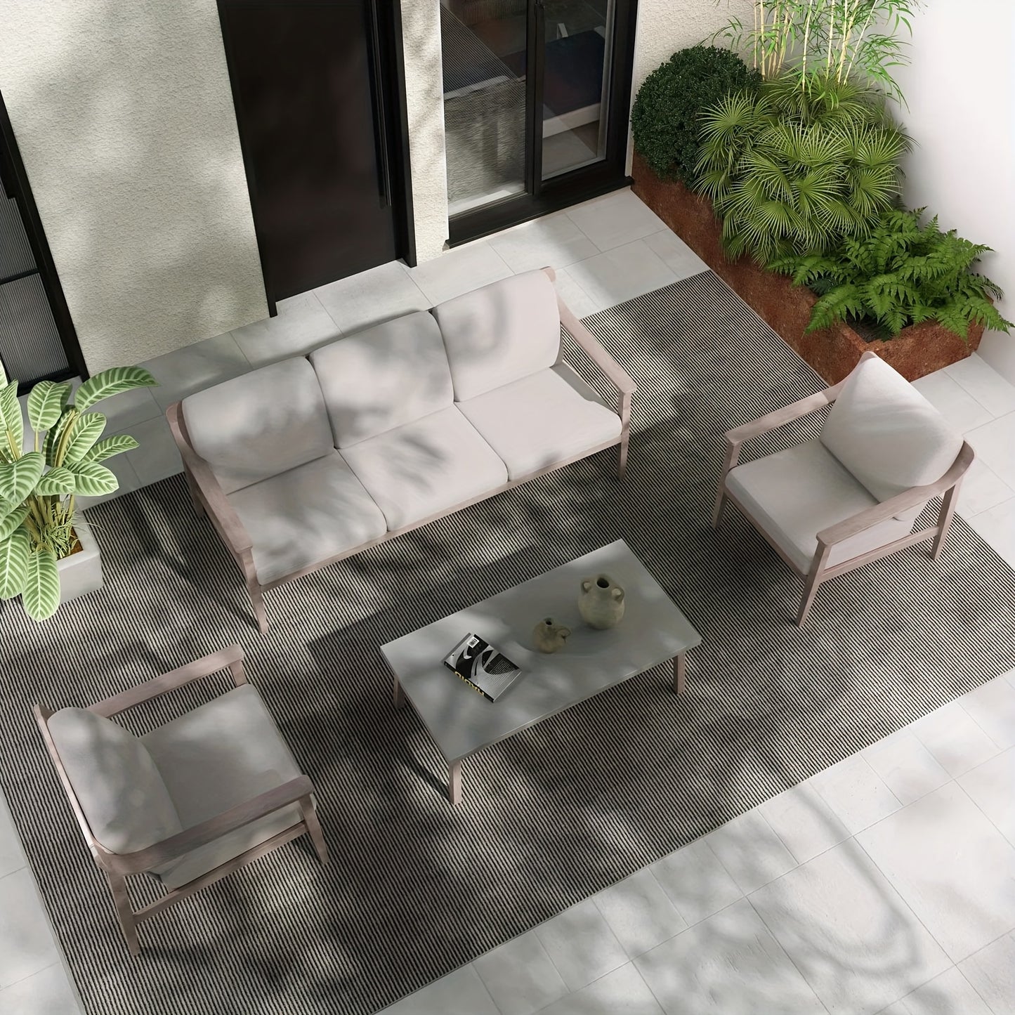 Grand Patio Outdoor Patio 4pcs Furniture Set