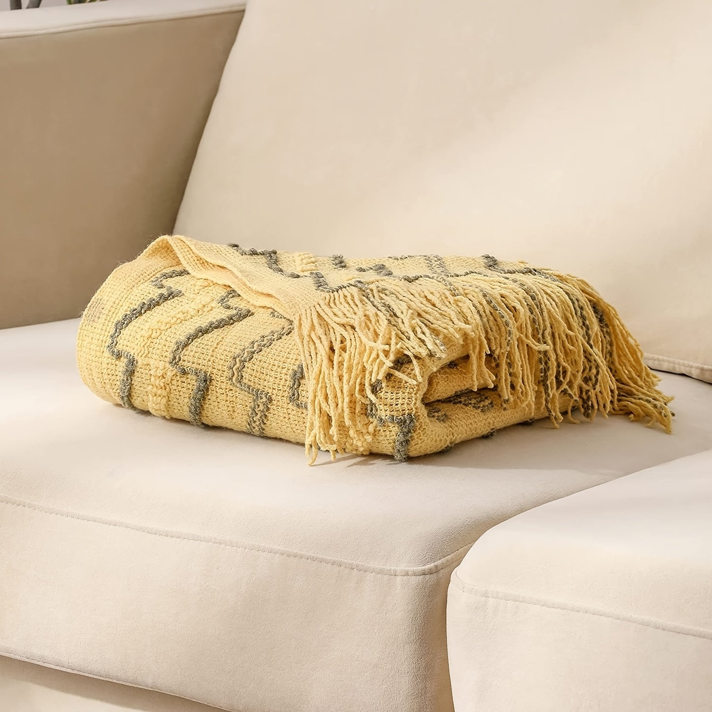 Vintage Jacquard Throw Blanket