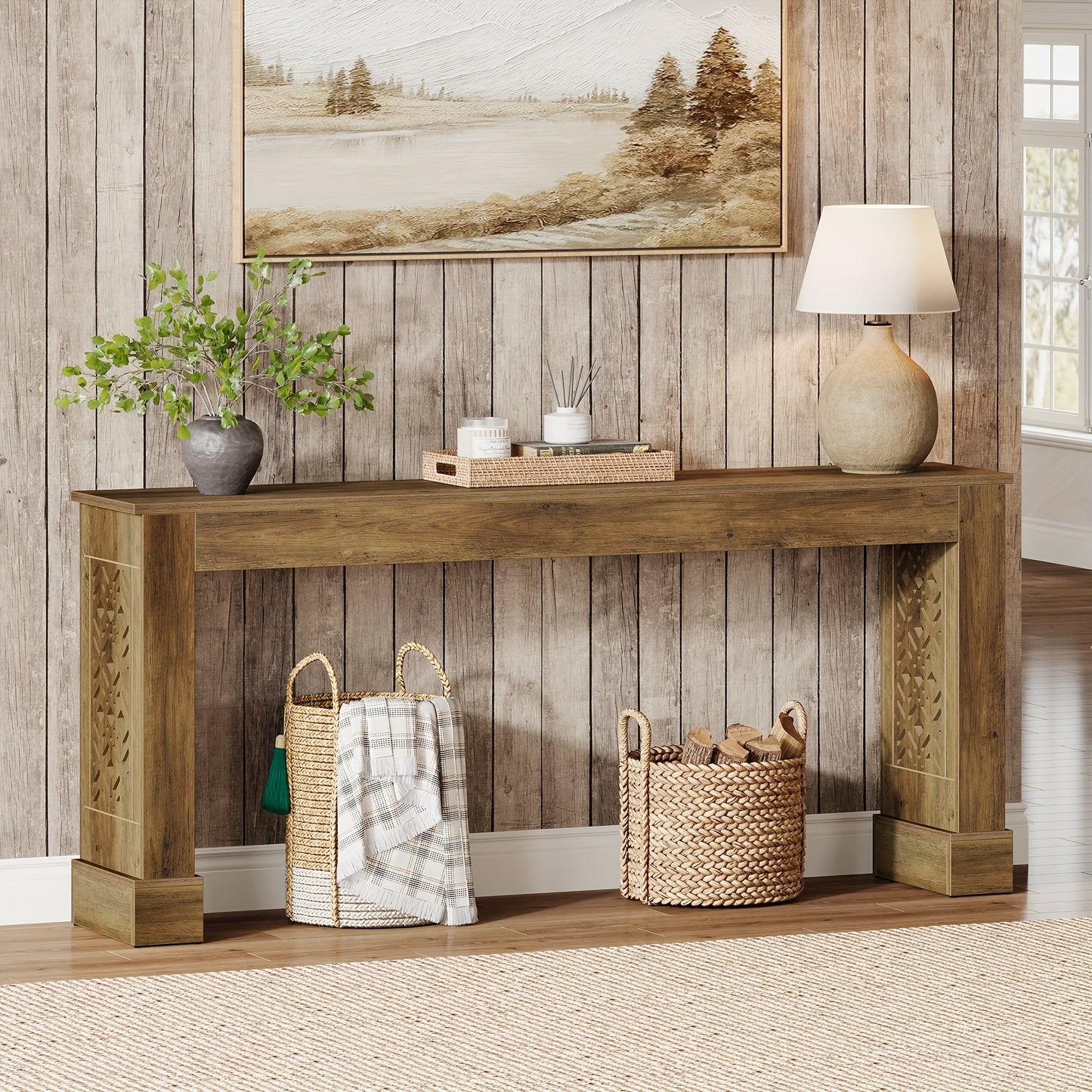 Little Tree Rustic Farmhouse Accent Table