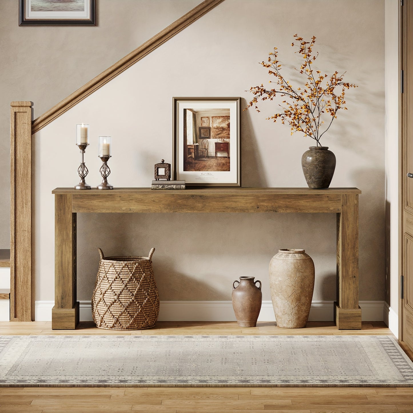 Little Tree Rustic Farmhouse Accent Table