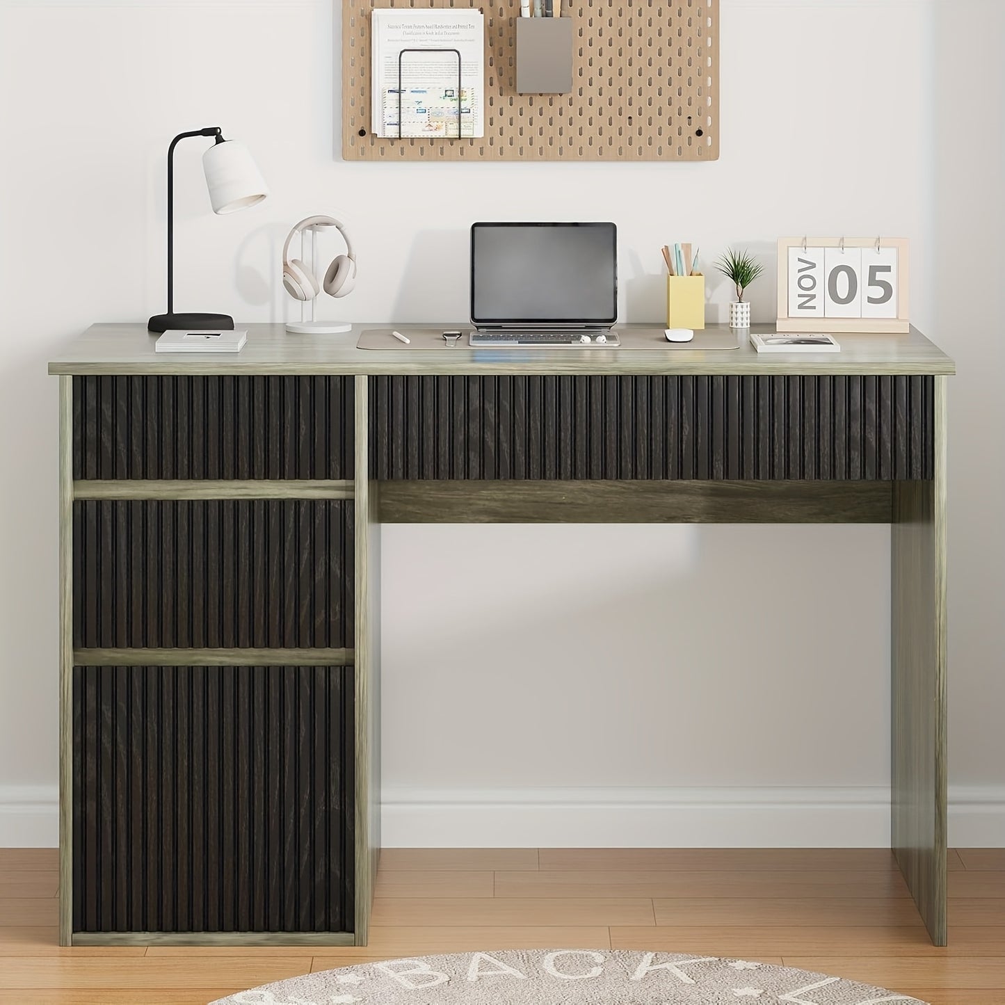 Chic Woods Home Collection — The Mercer 48” Storage Desk - solid wood furniture by Chic Woods