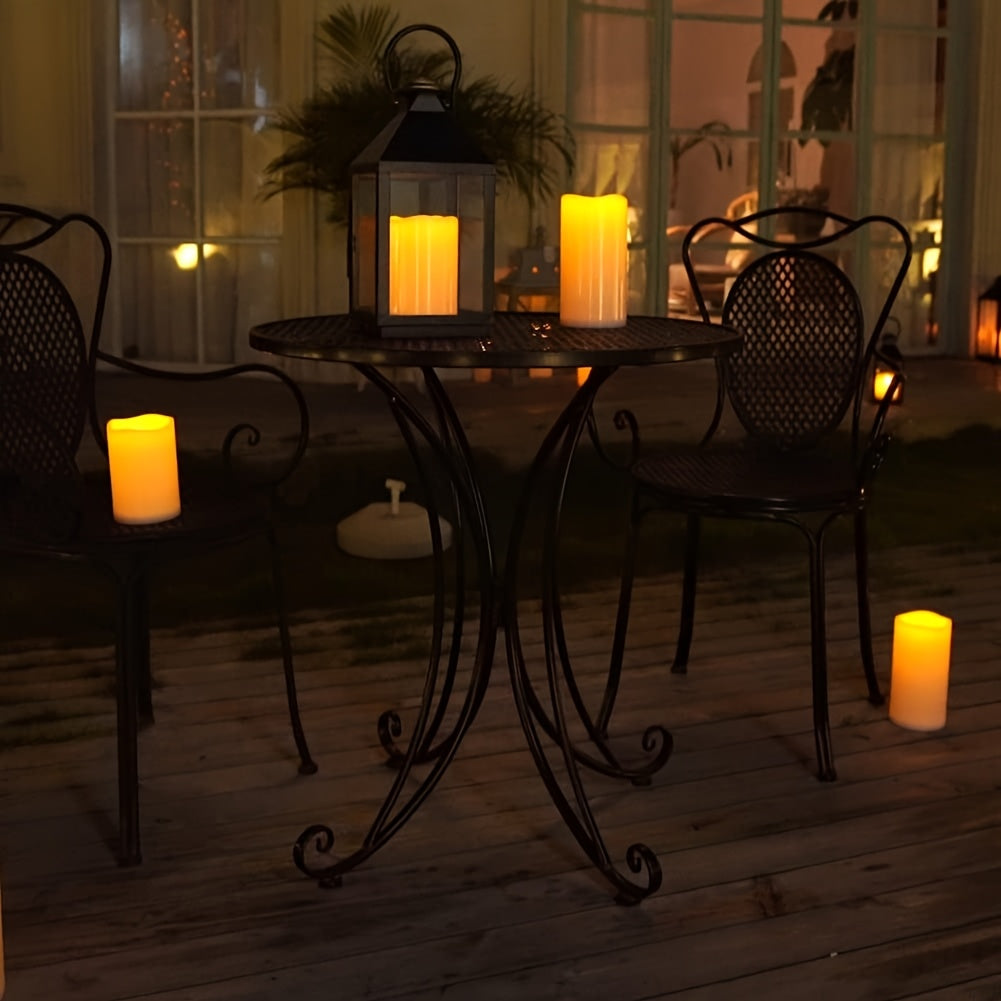 Large Flameless Candles with Remote Control