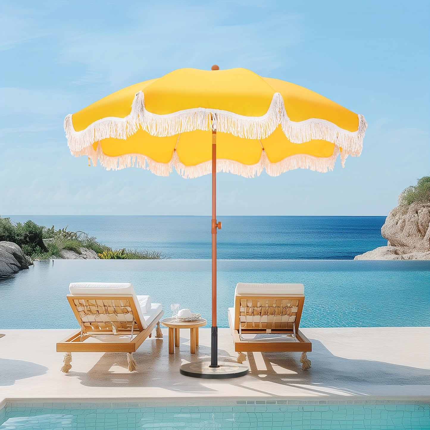7ft Portable Tilt Patio Umbrella