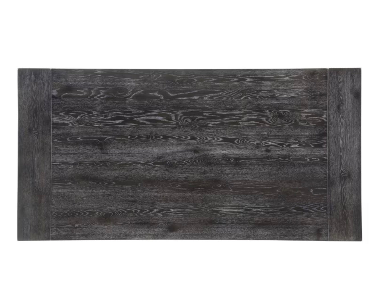 Everly Weathered Oak Dining Table - Farmhouse Charm, Expandable Design, Quick Assembly