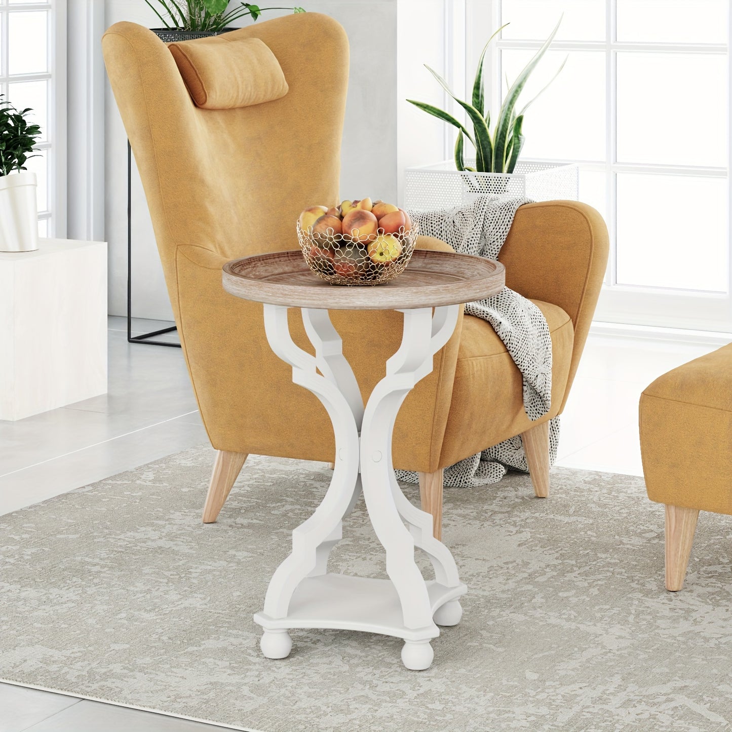 Farmhouse Cottage Accent Table