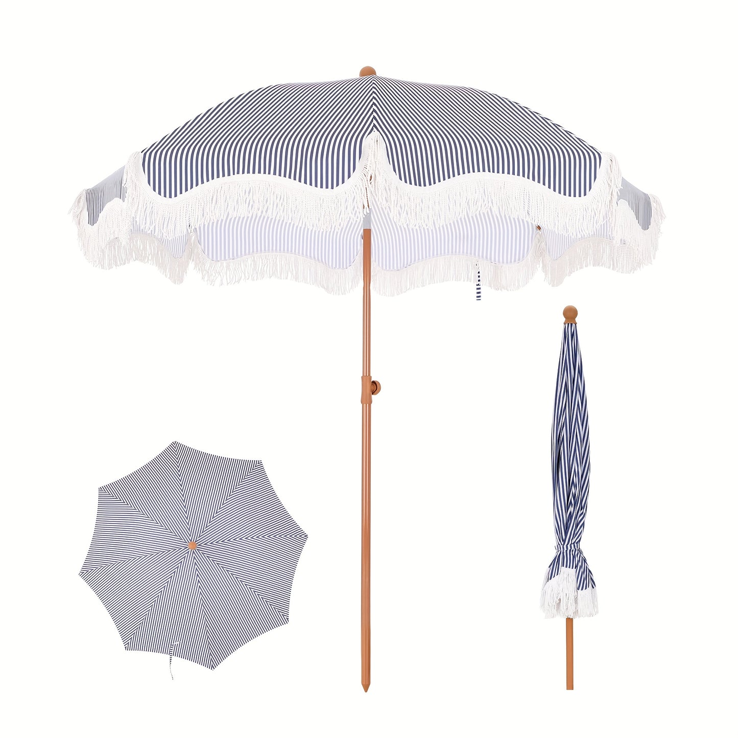 7ft Portable Tilt Patio Umbrella
