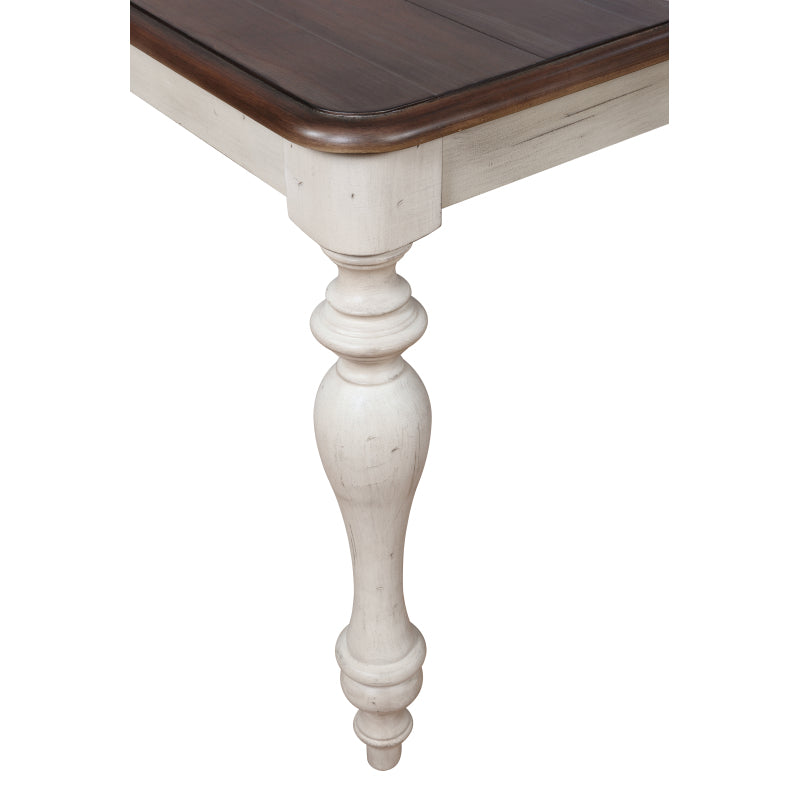 Archer Weathered Oak Dining Table with Extension Leaf