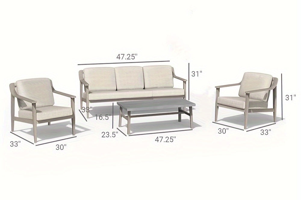 Grand Patio Outdoor Patio 4pcs Furniture Set