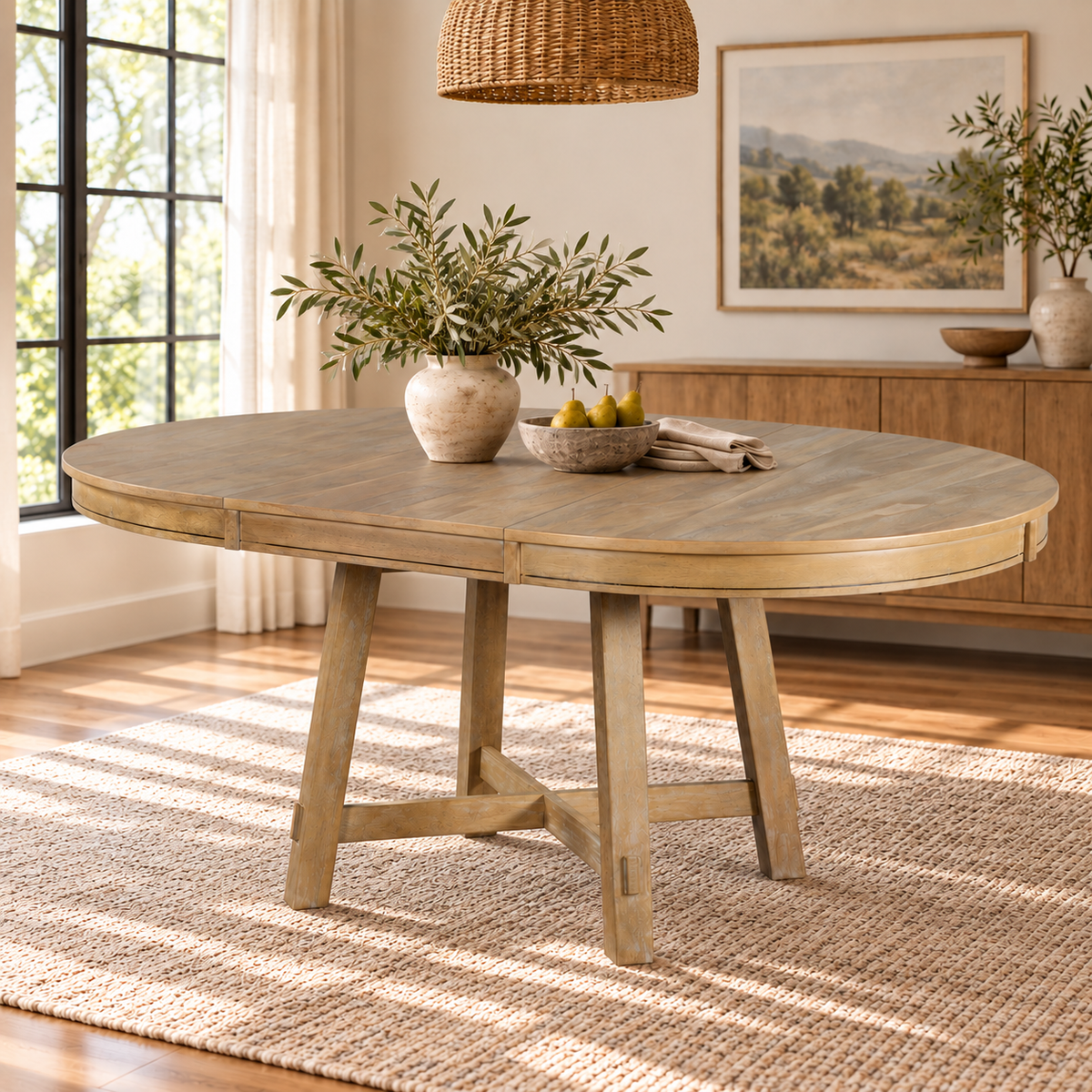 The Adelaide Round Extendable Dining Table