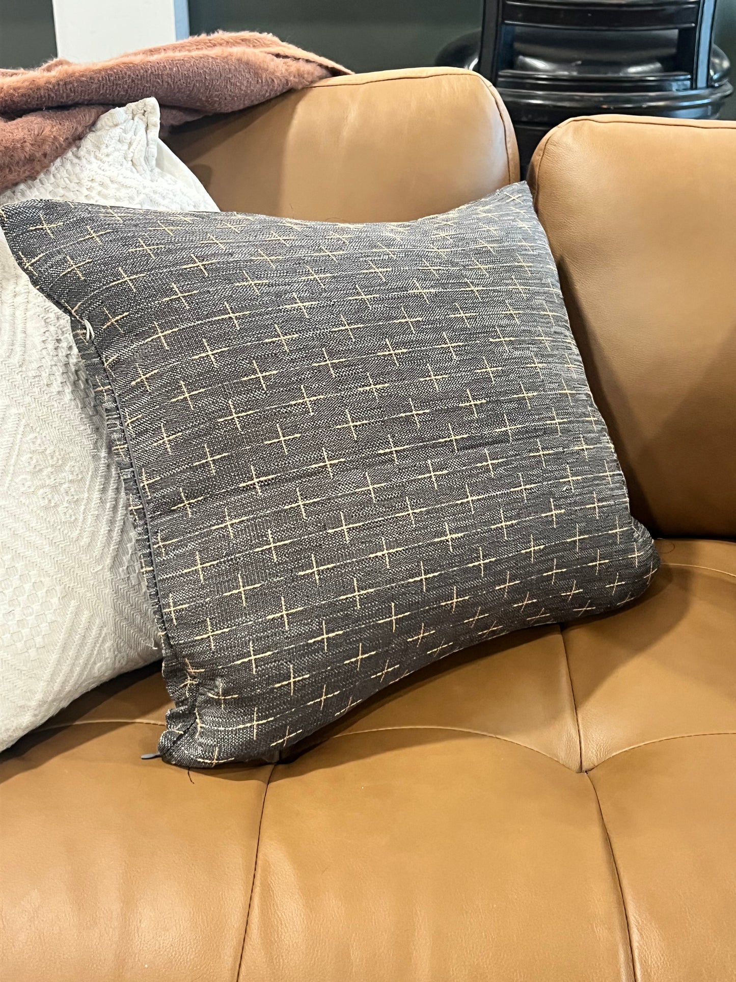 Cross-stitch Decorative throw Pillow Cover