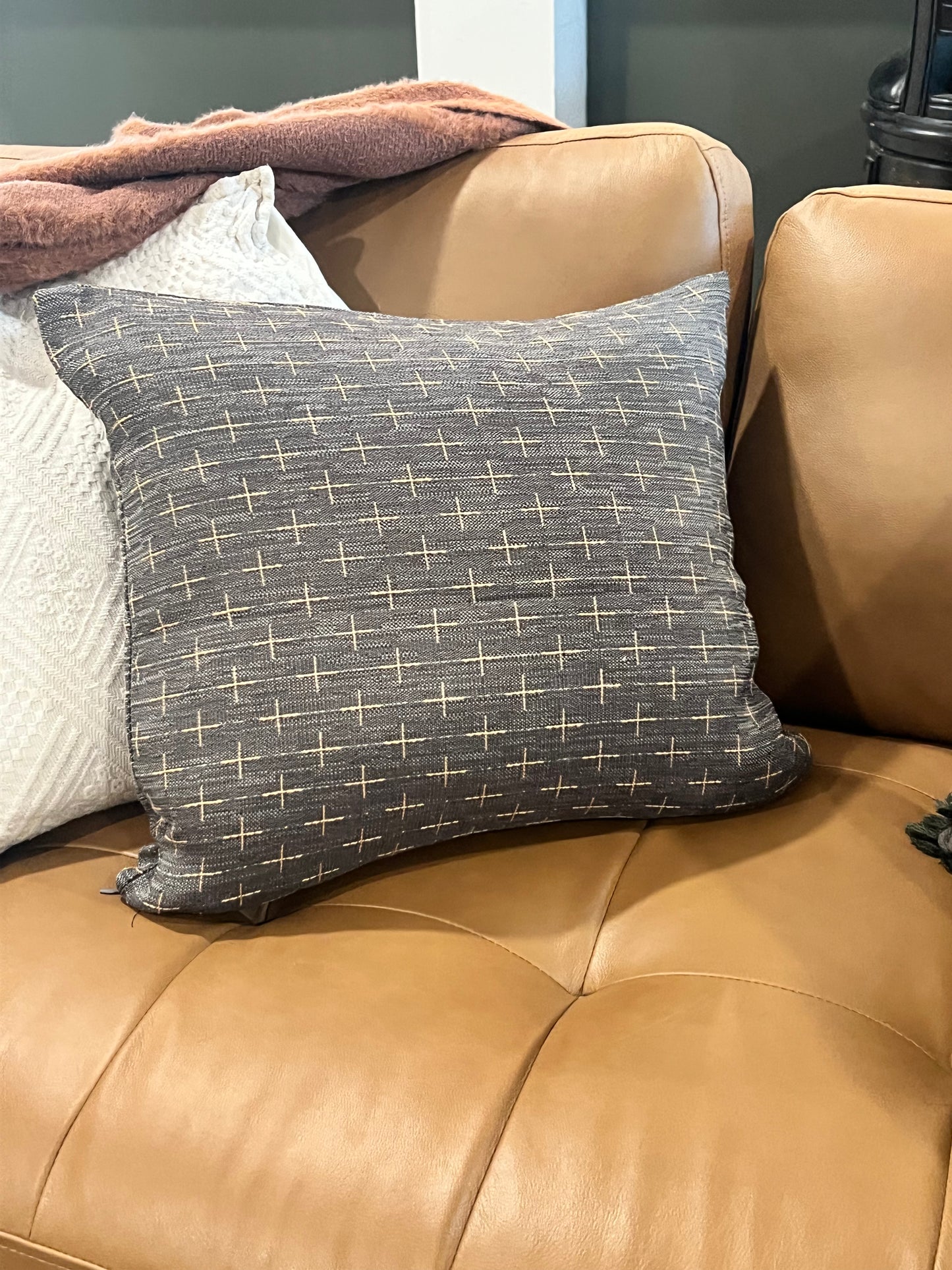 Cross-stitch Decorative throw Pillow Cover
