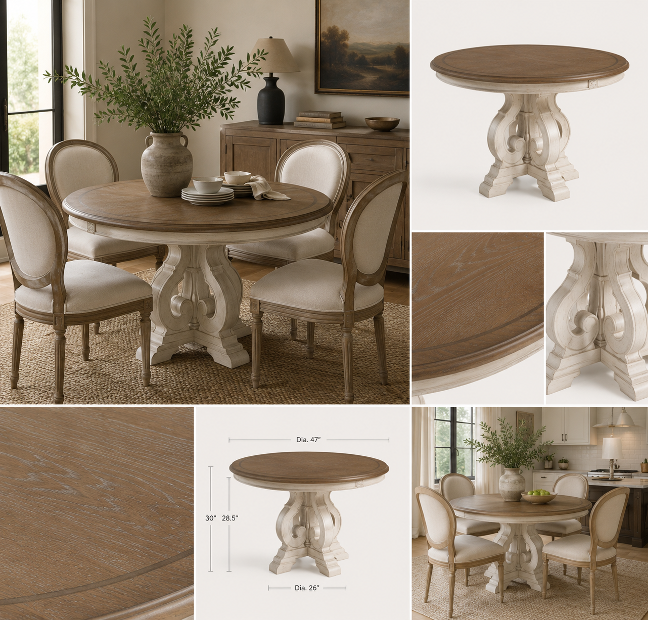 The Fiora Round Dining Table
