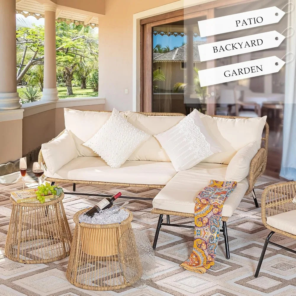 7 Piece Bohemian Patio Set