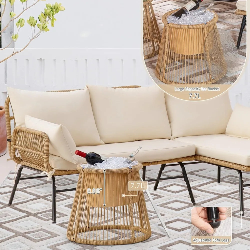 7 Piece Bohemian Patio Set