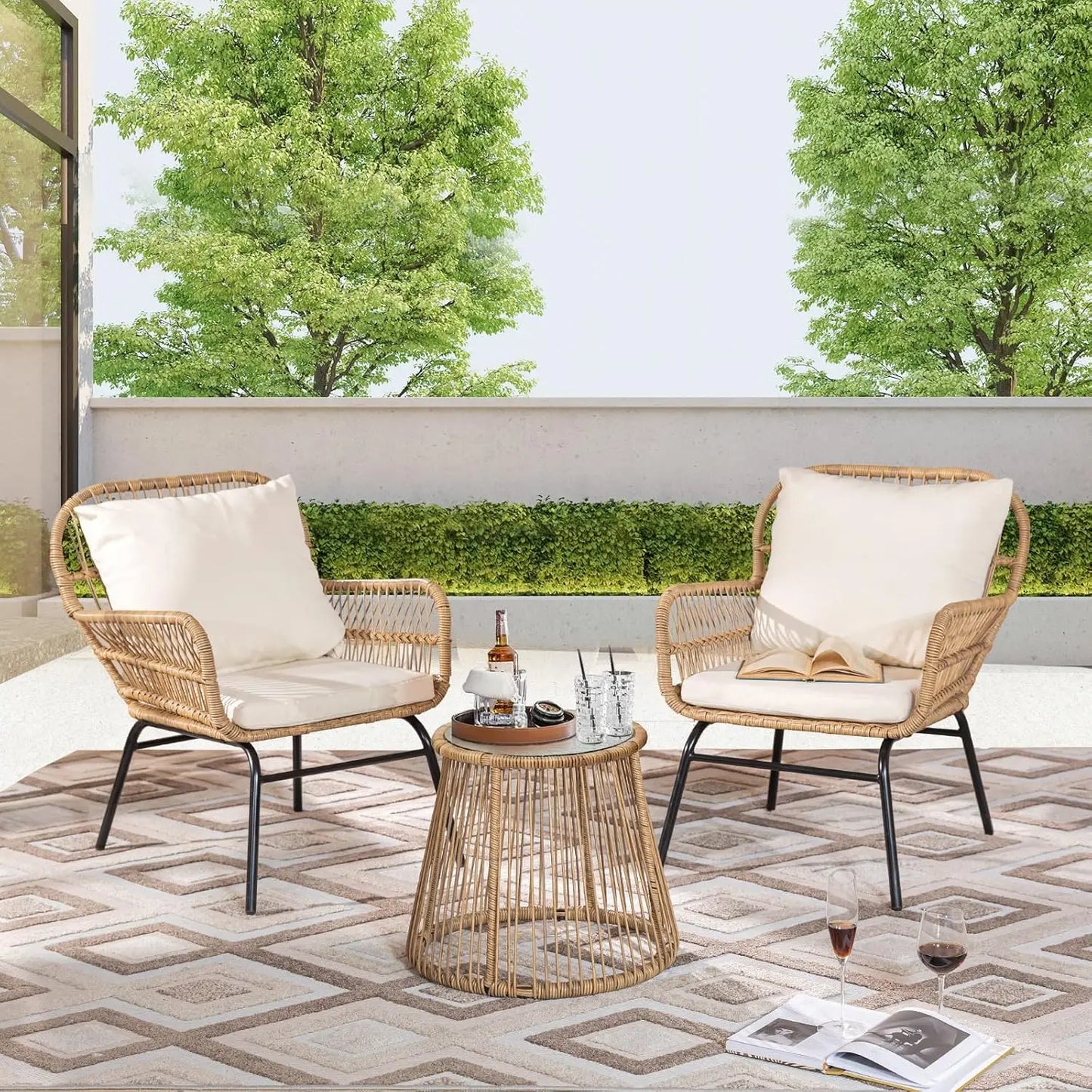 7 Piece Bohemian Patio Set