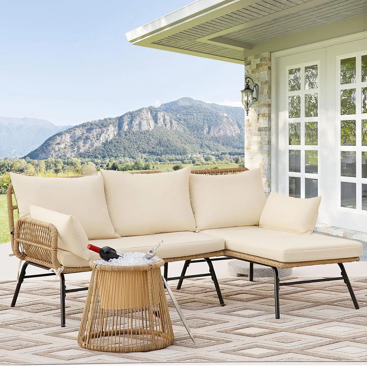 7 Piece Bohemian Patio Set