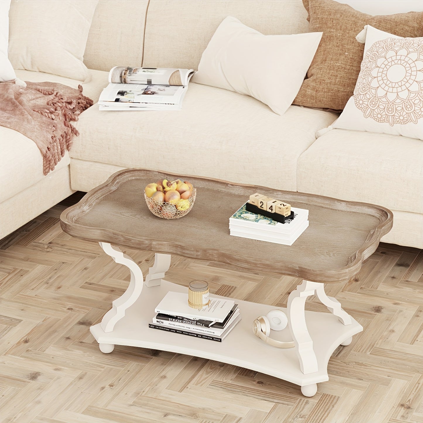 Rustic Farmhouse Cottage Coffee Table