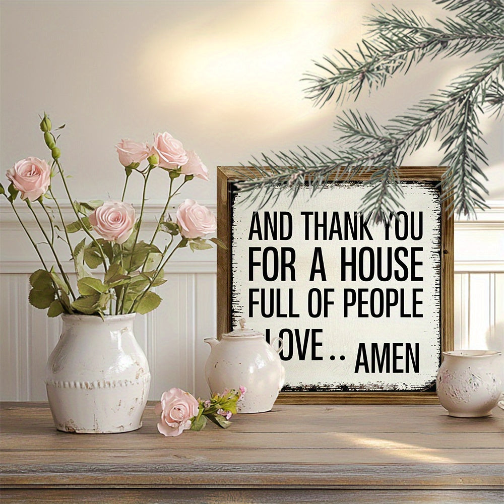 Vintage-Inspired 'And Thank You for a House Full of People I Love
