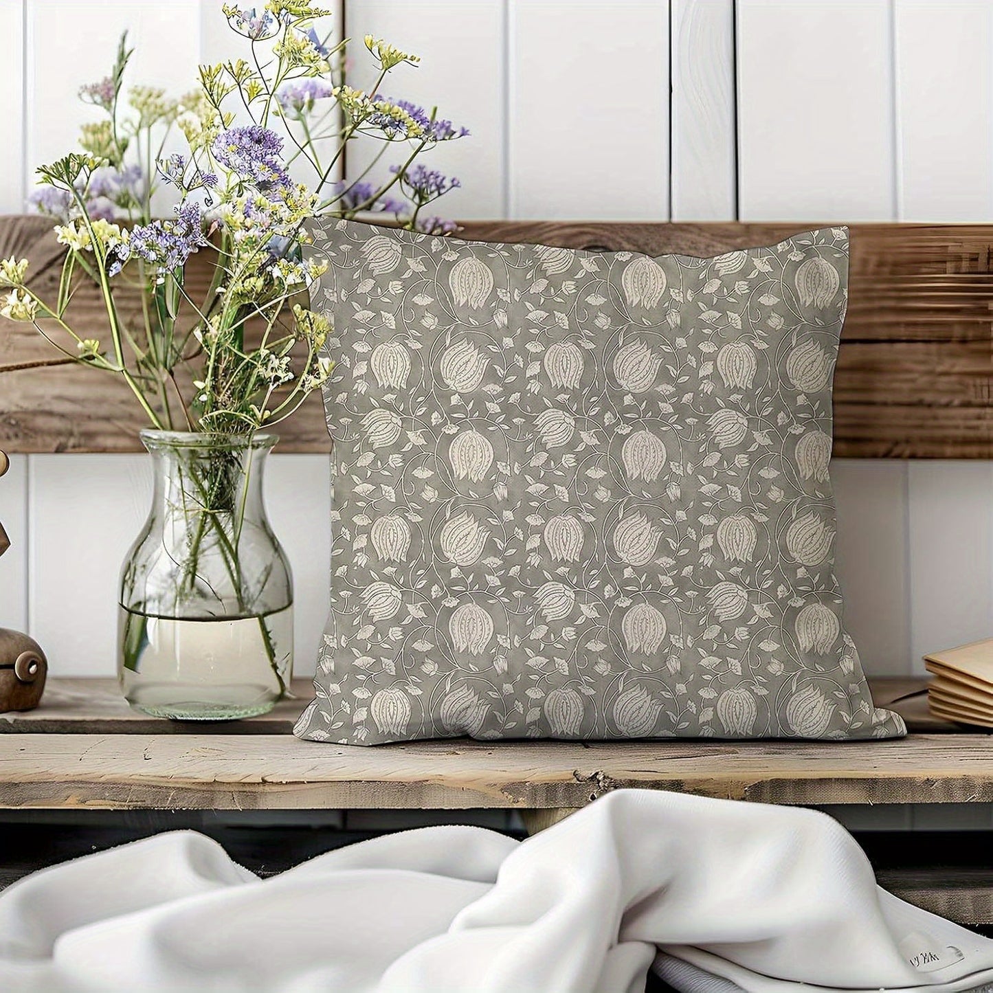 2-Pack Modern Farmhouse Decorative Throw Pillow Covers,