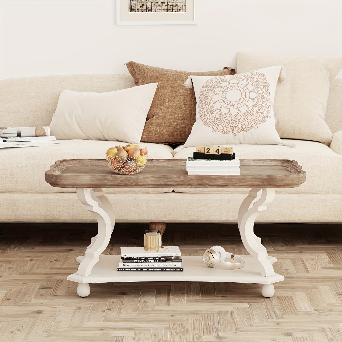 Rustic Farmhouse Cottage Coffee Table
