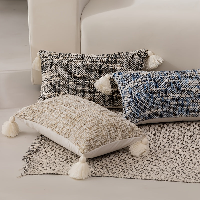 Bohemian Vintage Stripes Chenille decorative Pillow cover