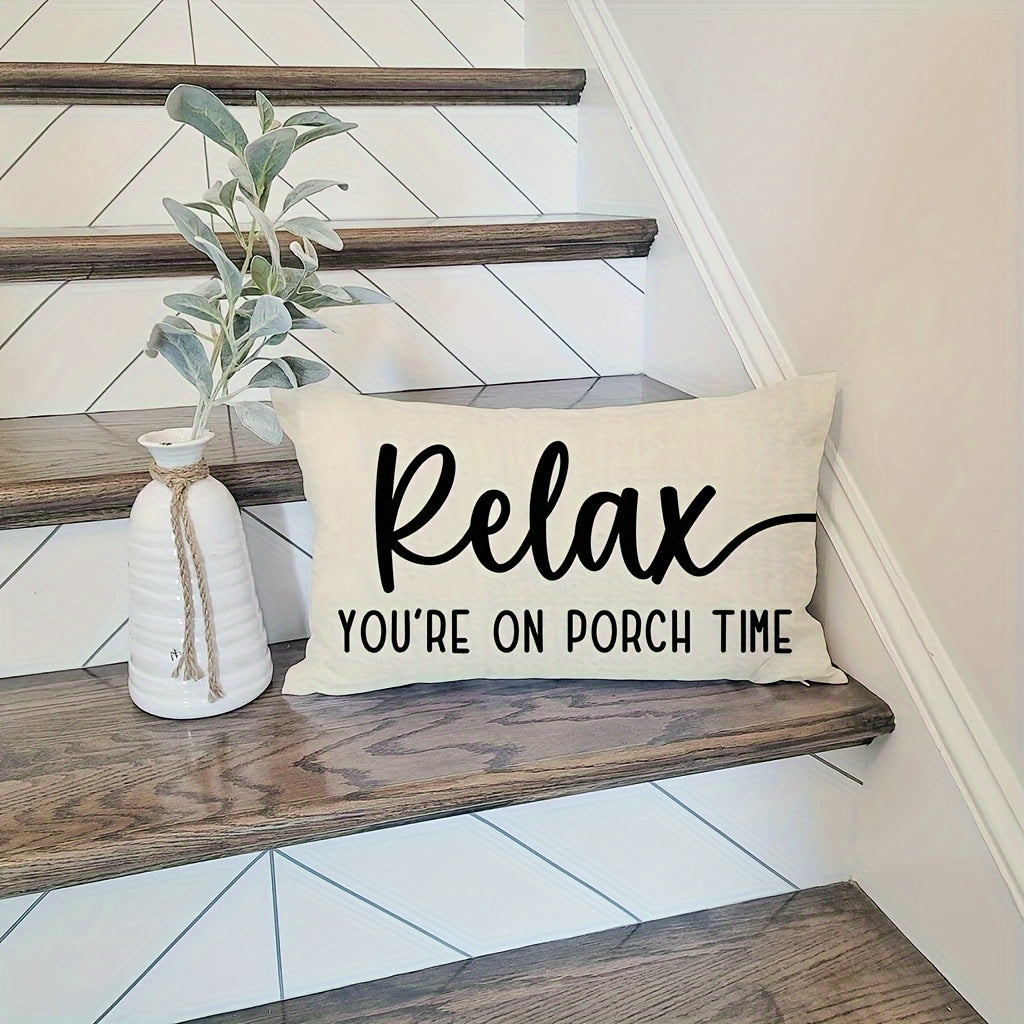 Relax Throw Pillow Cover