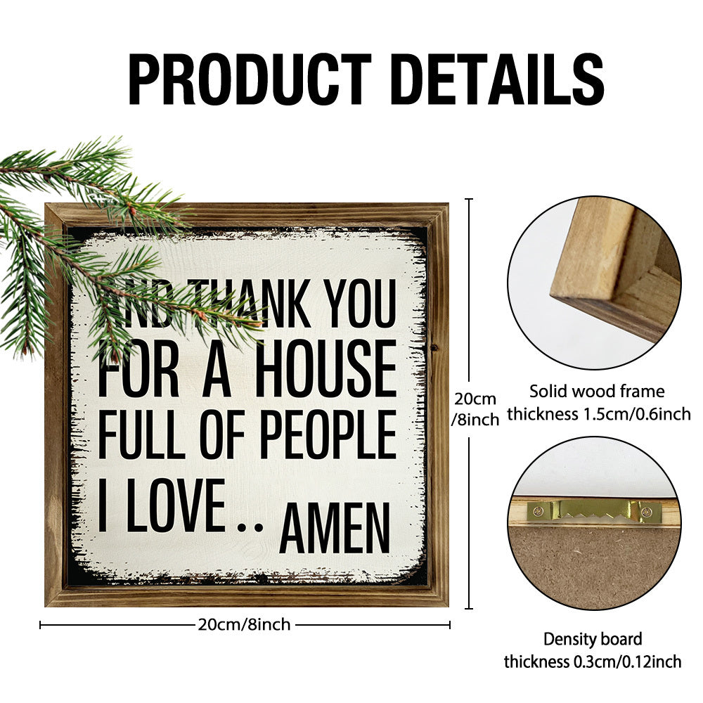 Vintage-Inspired 'And Thank You for a House Full of People I Love