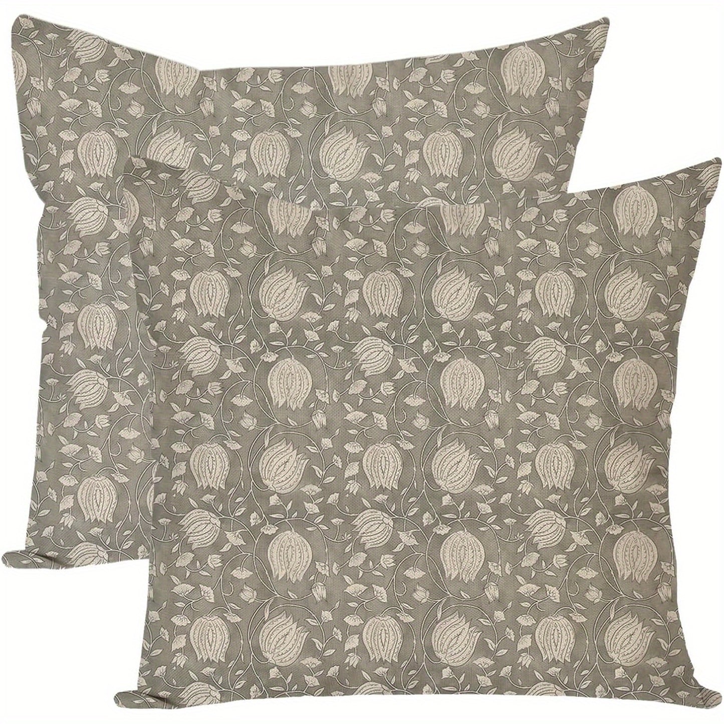 2-Pack Modern Farmhouse Decorative Throw Pillow Covers,