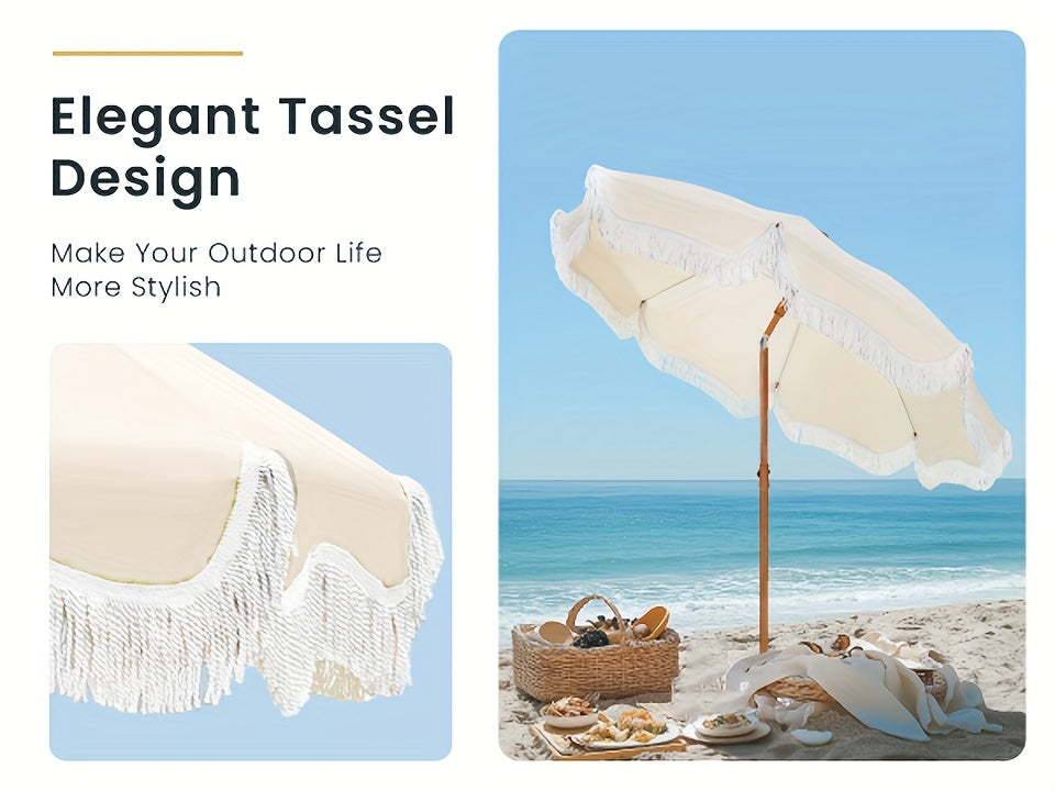7ft Portable Tilt Patio Umbrella