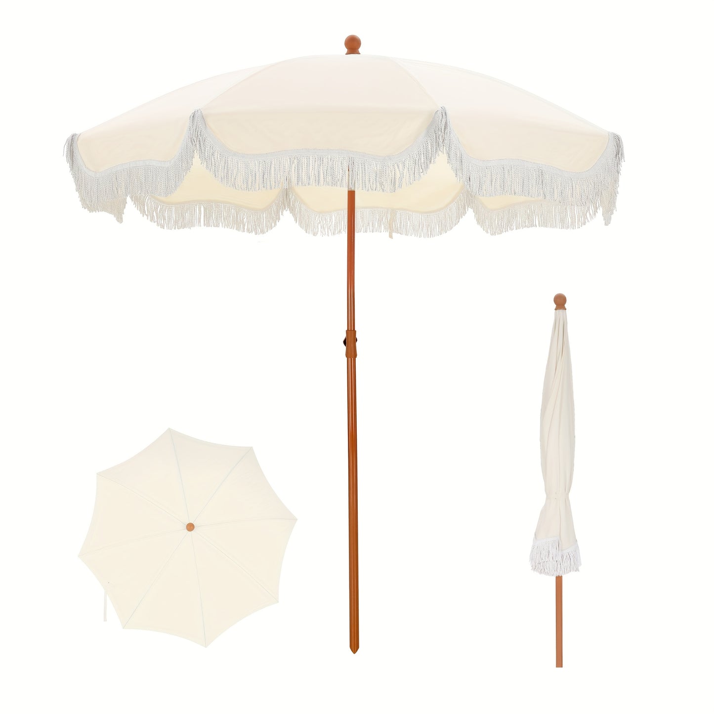 7ft Portable Tilt Patio Umbrella