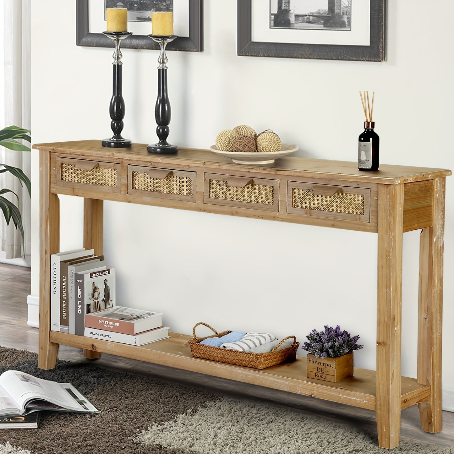 60” Farmhouse Console Table