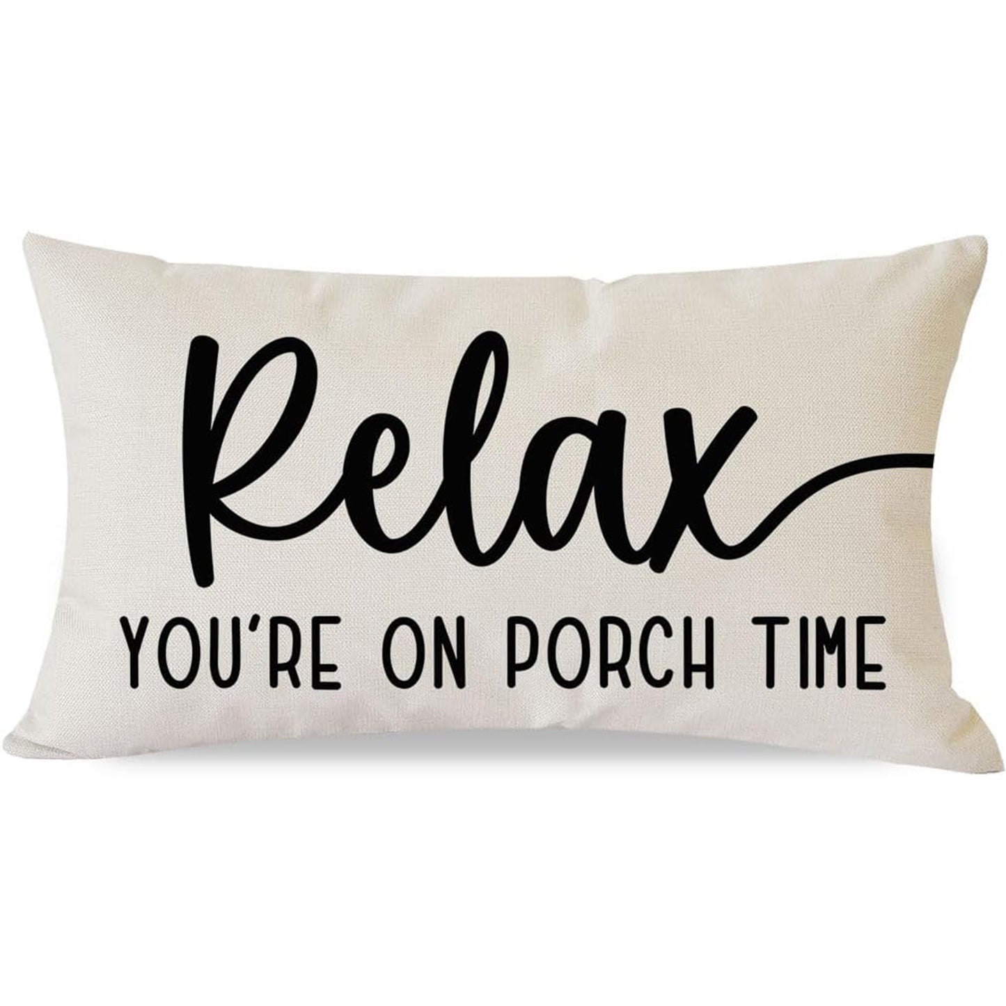 Relax Throw Pillow Cover