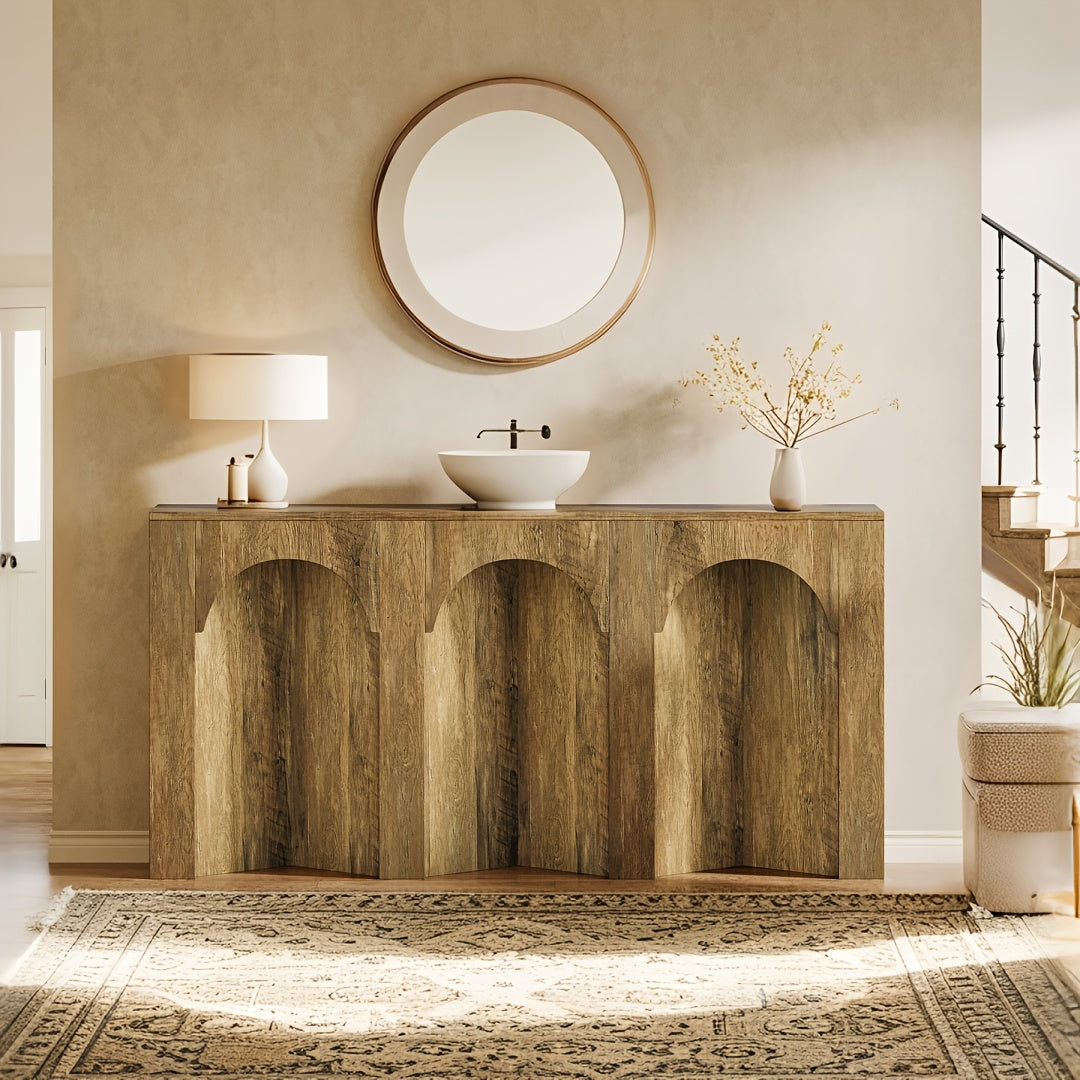 Farmhouse three arch accent table
