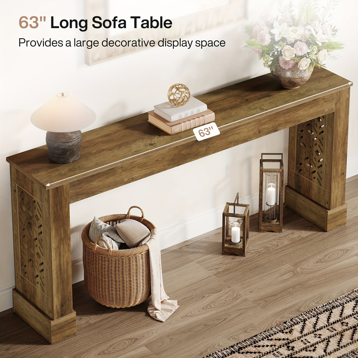 Little Tree Rustic Farmhouse Accent Table