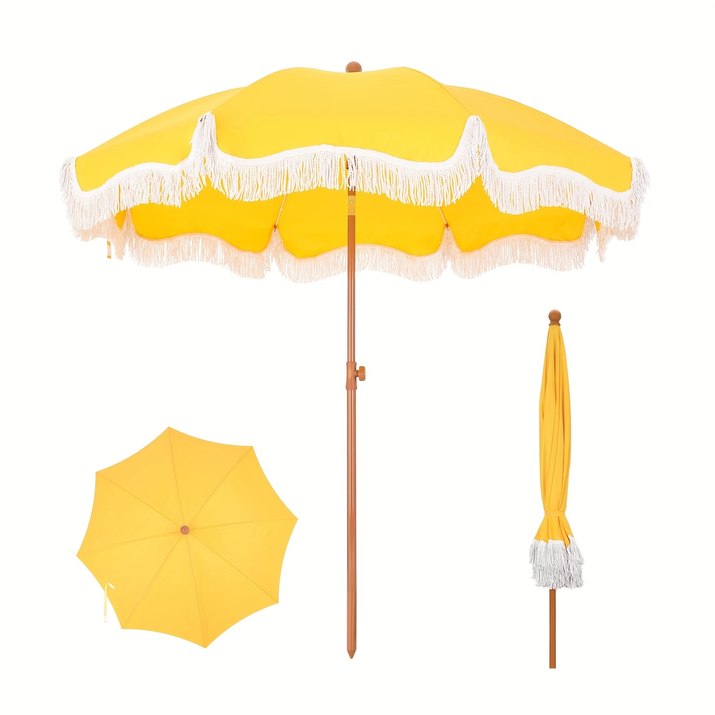 7ft Portable Tilt Patio Umbrella