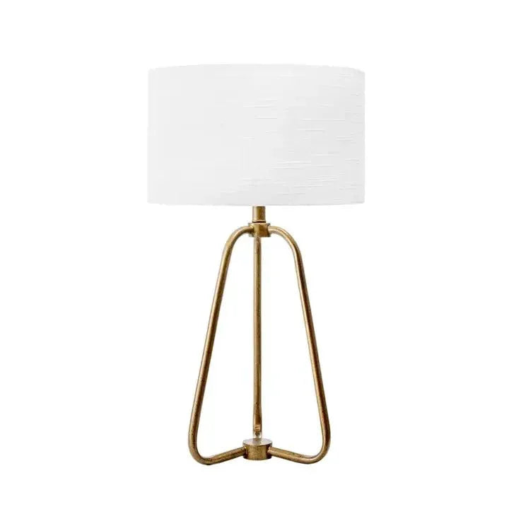 set of 2 - Brass table lamps - solid wood furniture by Chic Woods
