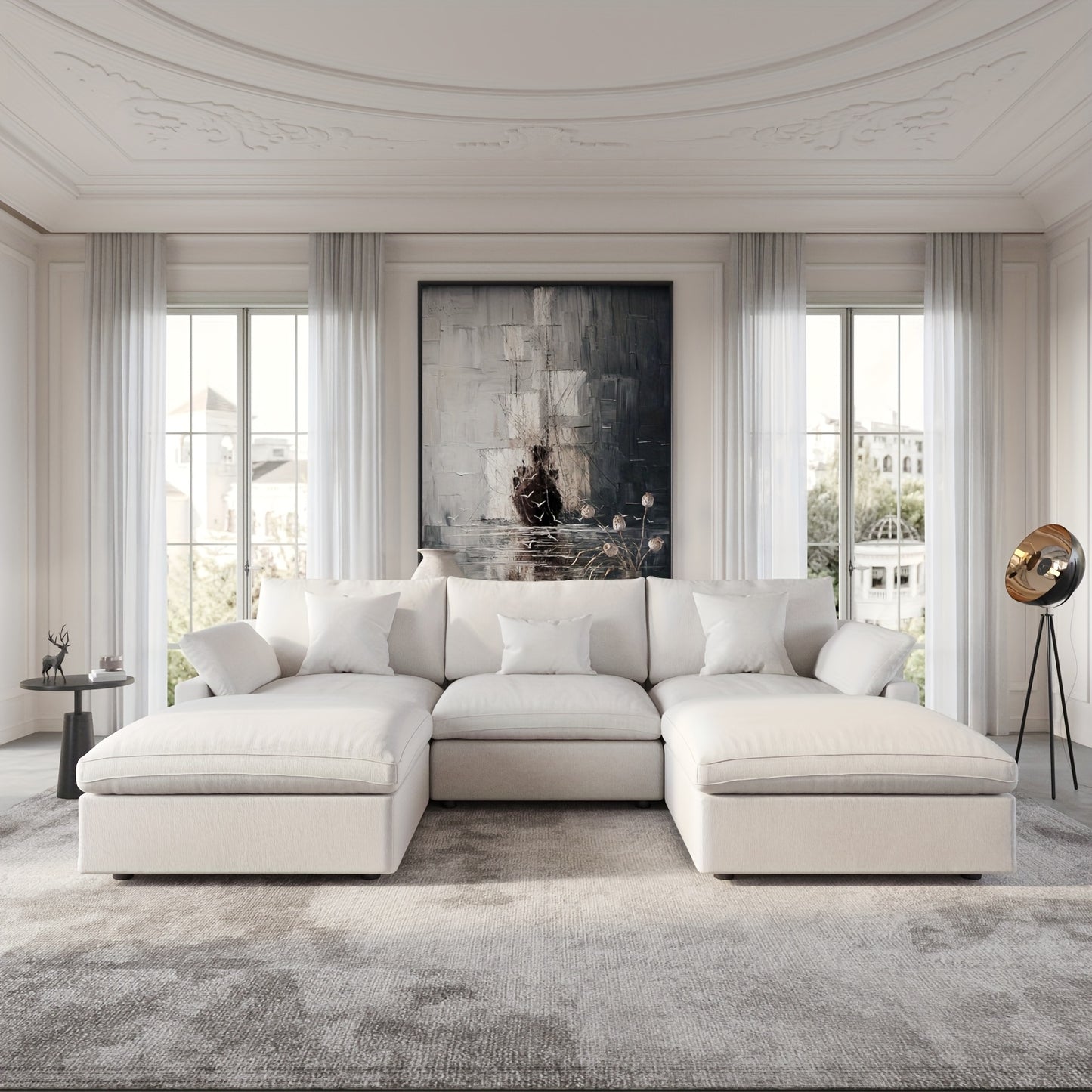 Chic Woods Home Collection — The Fairmount Modular Cloud Sectional - solid wood furniture by Chic Woods