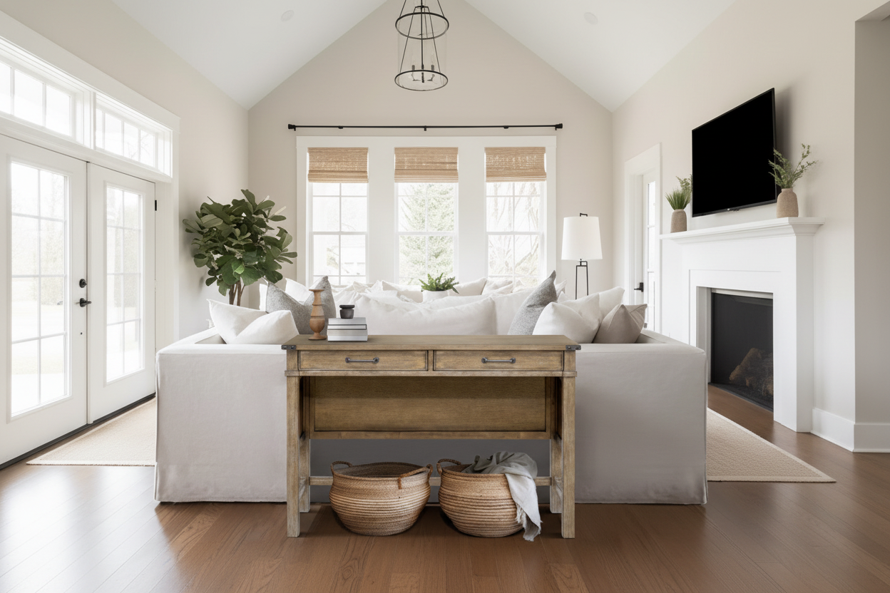 The Whitlock Reclaimed Two-Drawer Occasional Table