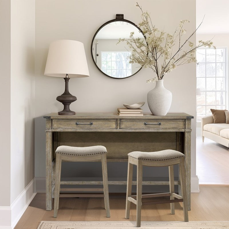 Belfast 54” Modern Rustic Console | Solid Wood with Reclaimed Finish
