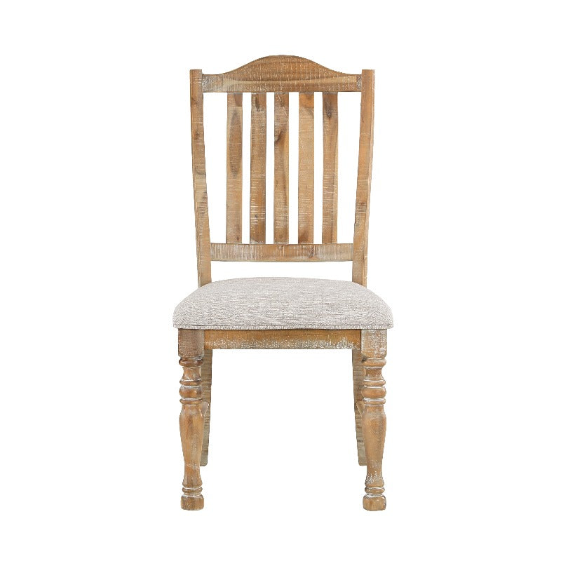 Wheatfield Slat-Back Dining Chairs (Set of 2)
Textured Upholstery | Farmhouse Warmth