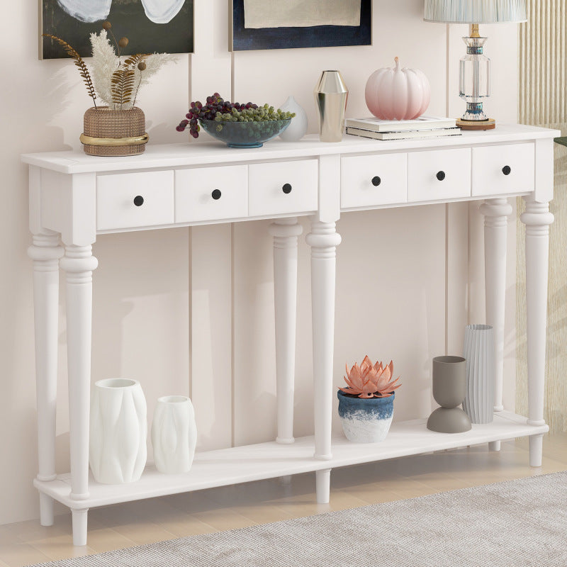 narrow Pine Console Table