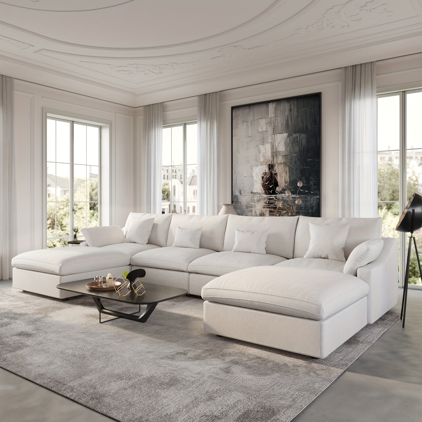 Chic Woods Home Collection — The Fairmount Modular Cloud Sectional - solid wood furniture by Chic Woods