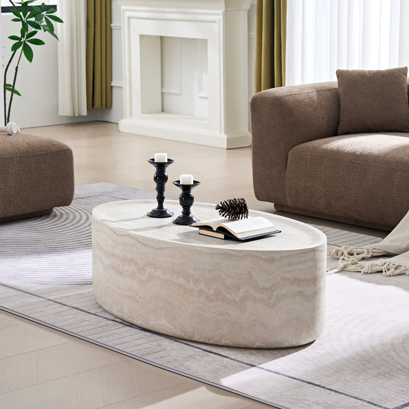 Contemporary Oval Coffee Table, Perfect for Decorating And Utilizing in Your Living Space