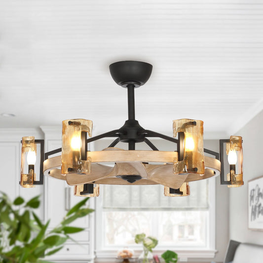 Briar 34-Inch Indoor Farmhouse Ceiling Fan with Light Kit & Remote