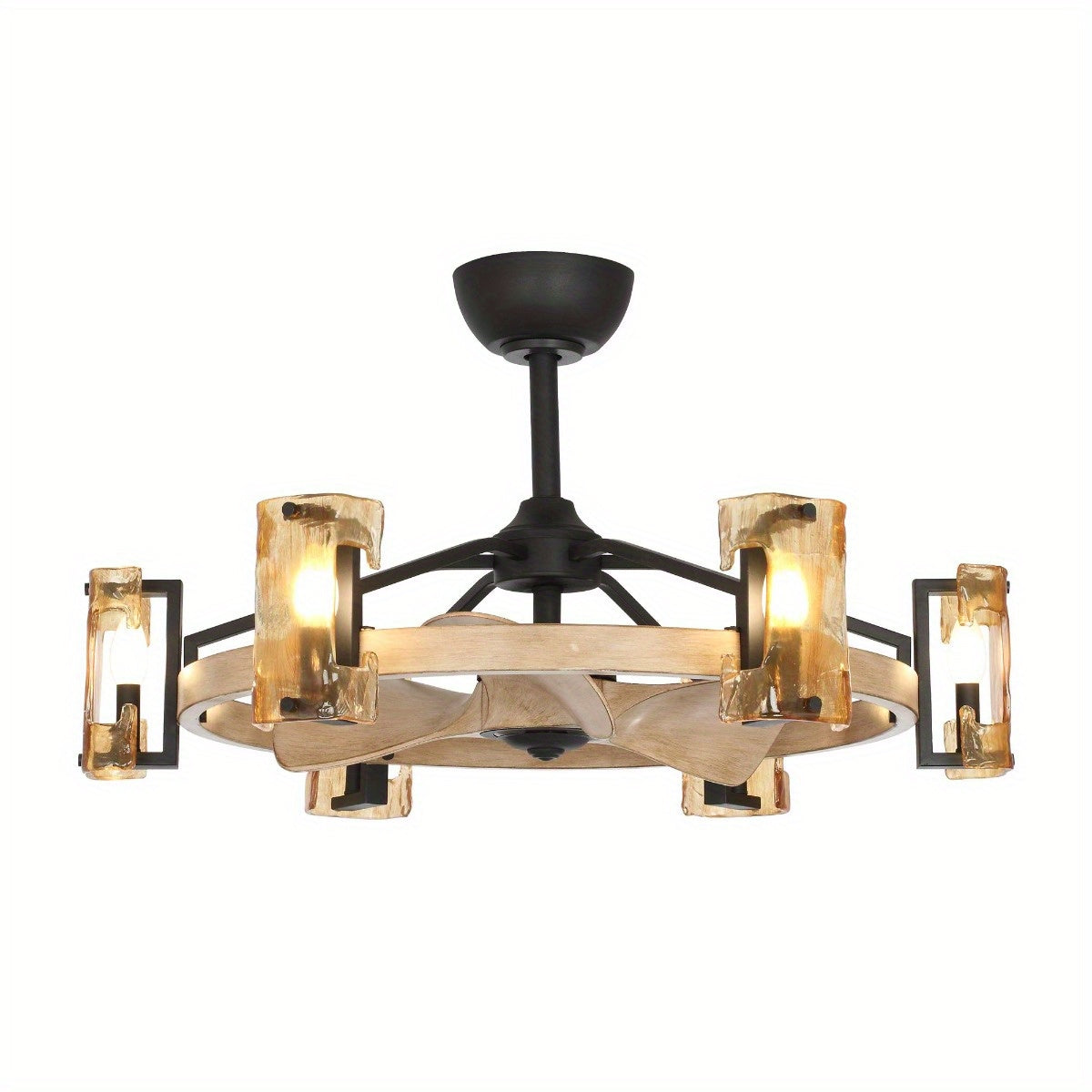 Briar 34-Inch Indoor Farmhouse Ceiling Fan with Light Kit & Remote