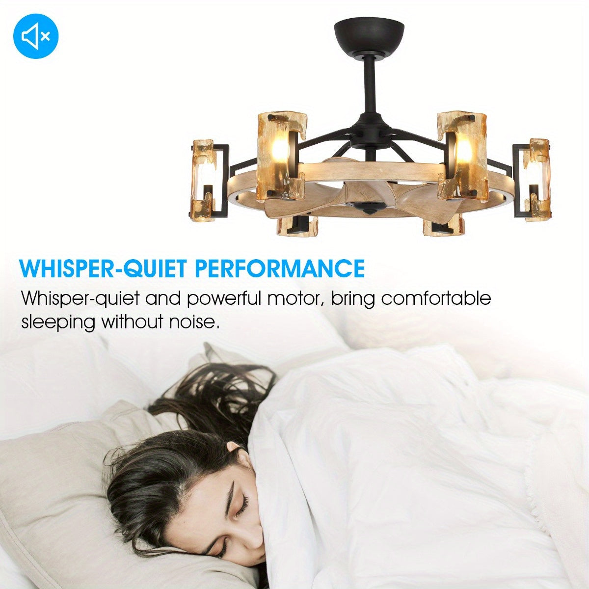 Briar 34-Inch Indoor Farmhouse Ceiling Fan with Light Kit & Remote