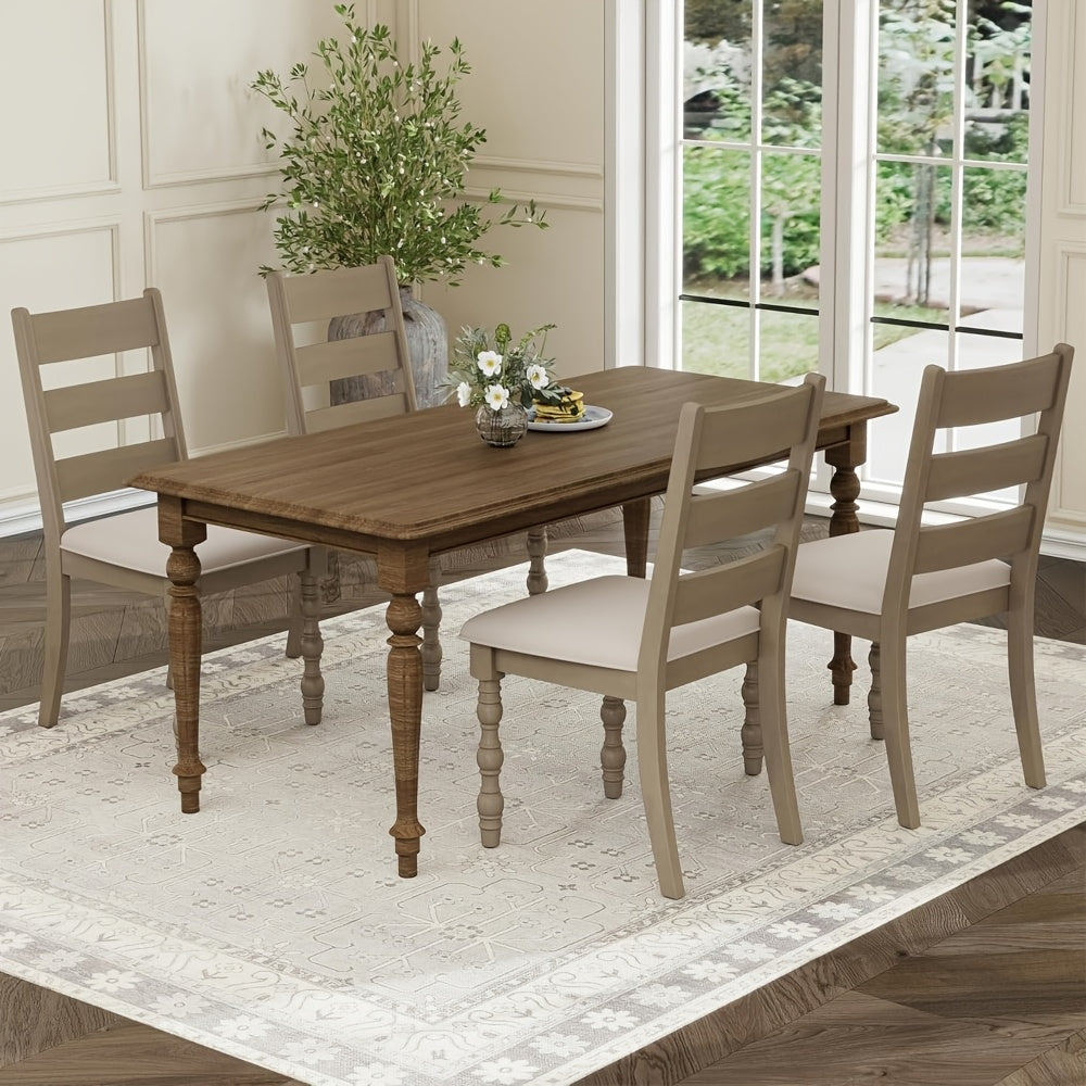 Valmere Roman-Leg Dining Chairs (Set of 2) | Solid Wood Upholstered